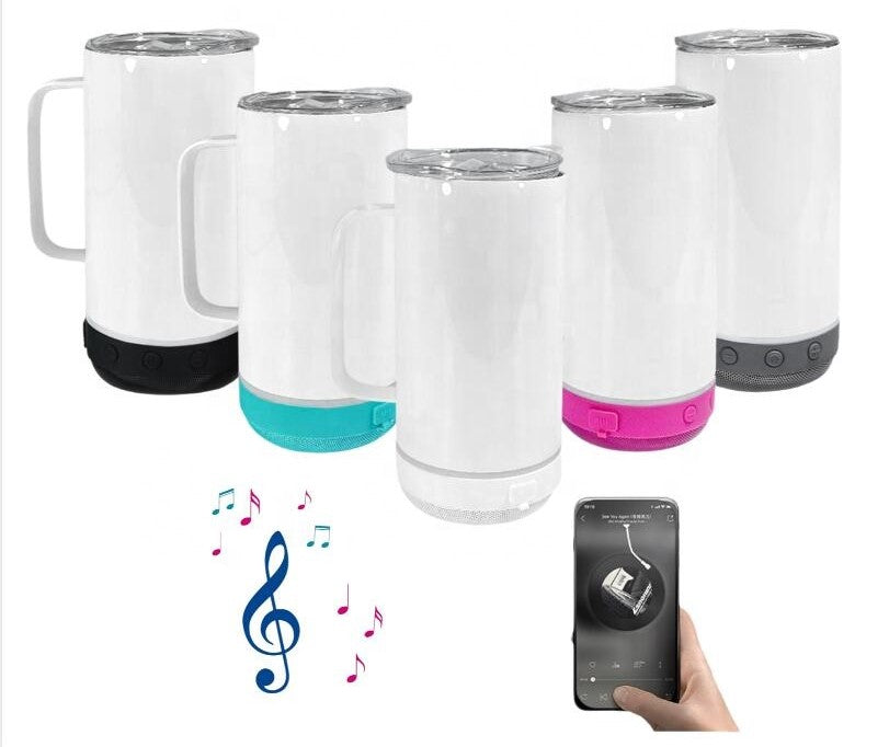 Sublimation Coffee Cup Speaker Mug