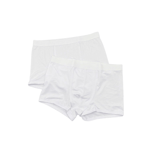 Two white sublimation men boxer briefs