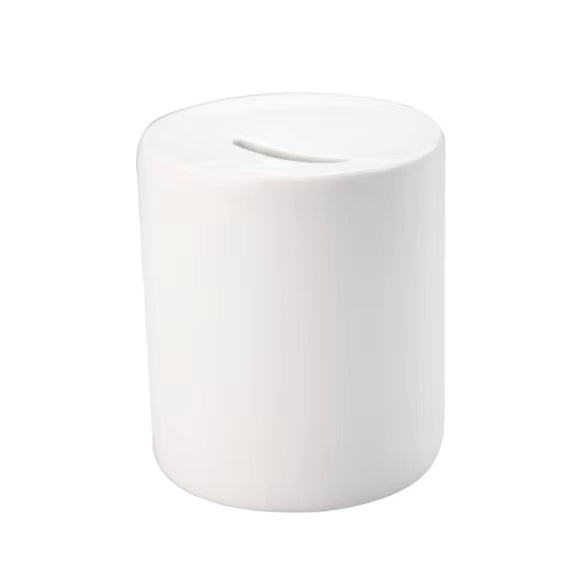 Blank sublimation ceramic coin bank product photo 1