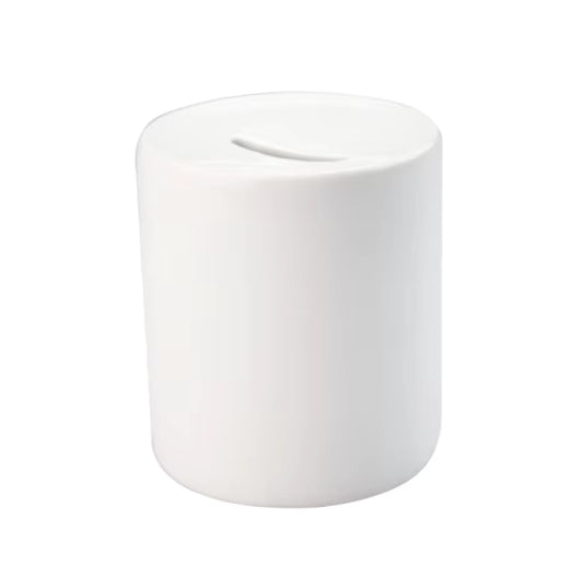 Blank sublimation ceramic coin bank product photo 1