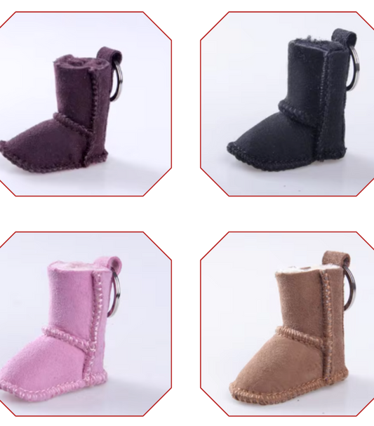 "Miniature Boot-Inspired Keychain"