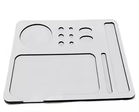  Blank MDF sublimation rolling tray with smooth white surface, ready for heat press customization — perfect for gifts, events, or personal use.