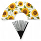 Mockup: clack fans 13 in with example summer sunflower design