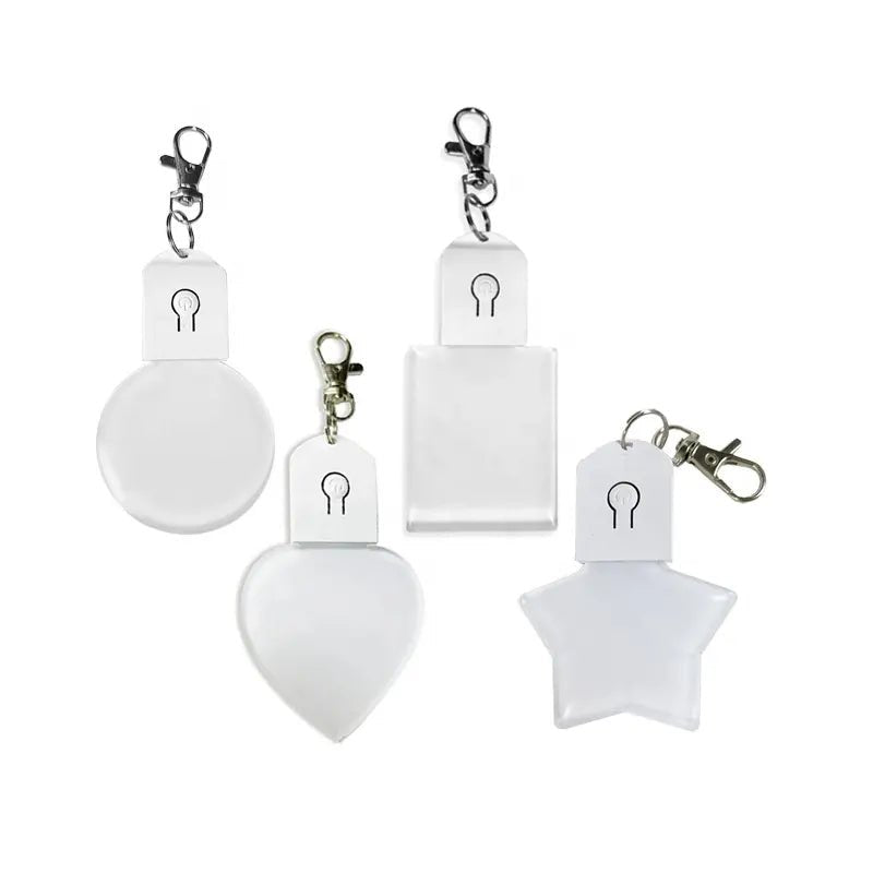 Flashlight Acrylic Keychain