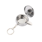 Mini portable ashtray keychain open showing compartment and cigarette rest