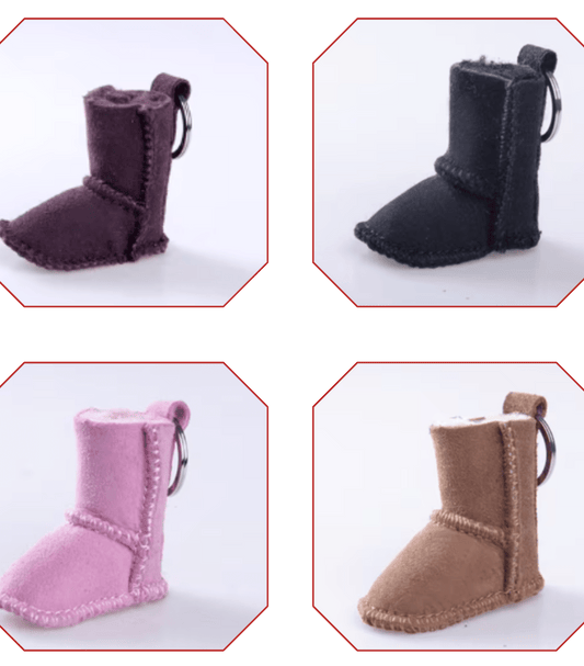 "Miniature Boot-Inspired Keychain"