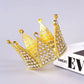 Gold rhinestone crown topper supplier product photo