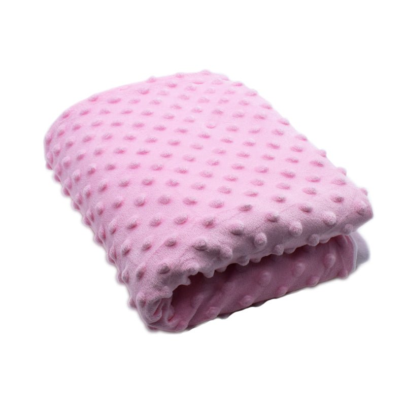 Sublimation baby blanket showing printable fabric surface