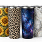 Mockup: 20 oz tumblers with finished sublimation designs - example designs for inspiration