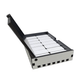 Sublimation dominoes set with blank white tiles in an open box, angled view