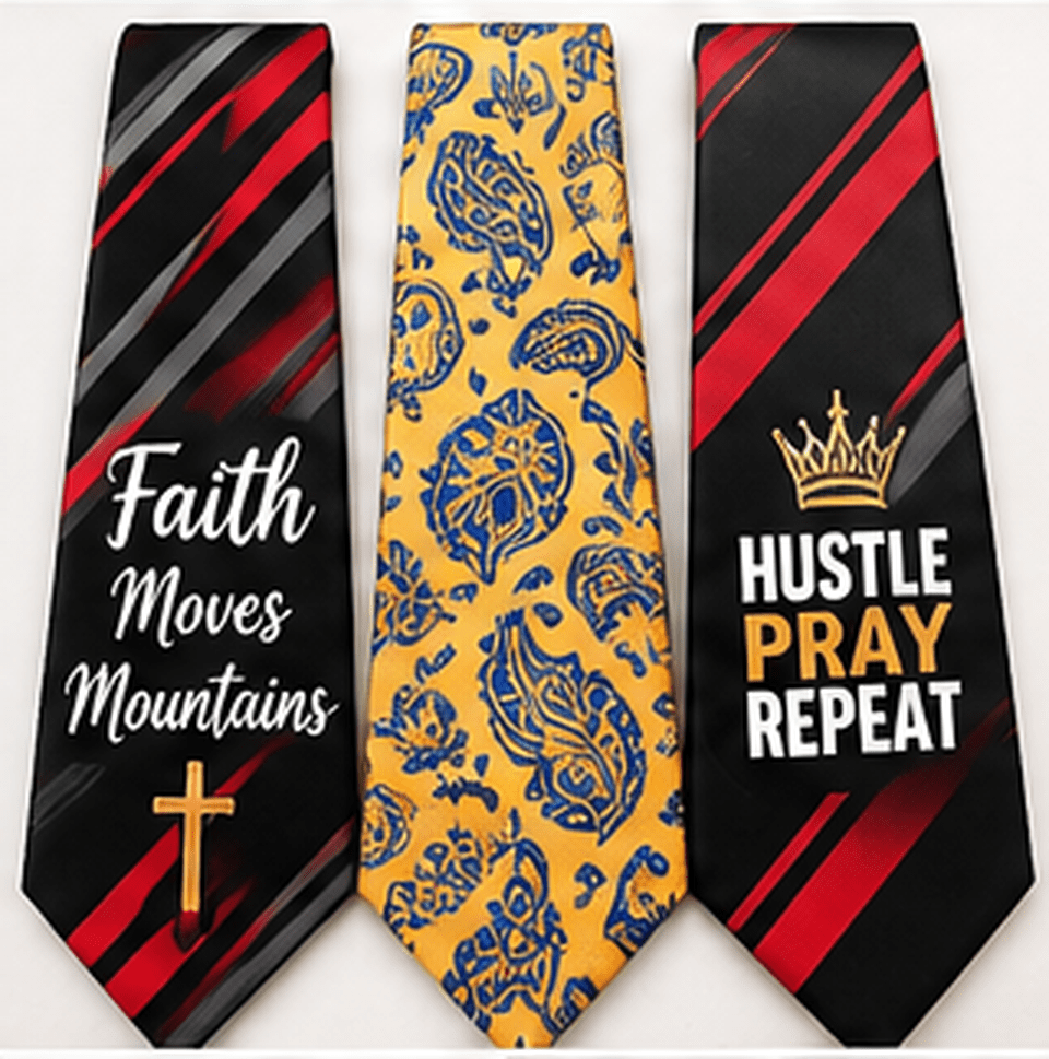 Design example mockup only — blank product sold without printed design