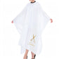 Mockup: salon cape with gold salon logo design - example design for inspiration