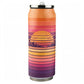 Mockup: 17 oz soda can tumbler with retro sunset design - example design for inspiration