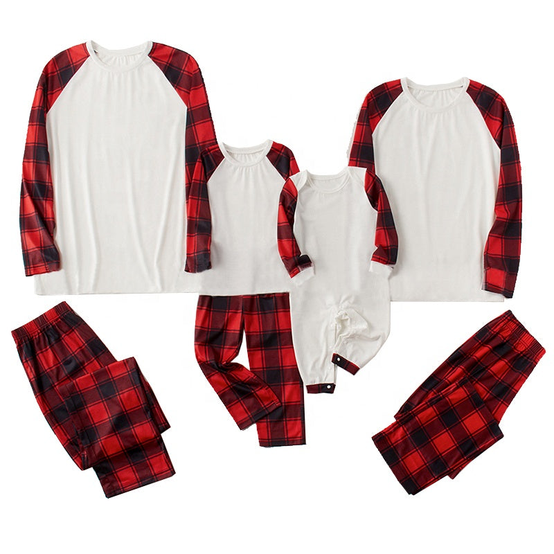 Sublimation plaid pajama kids