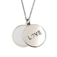 Sublimation Love Necklace
