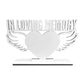 Sublimation Heart In Loving Memory Photo Frame