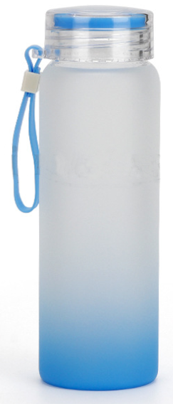 Frosted Glass Water Bottle: Order now