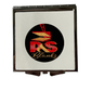 Square sublimation cosmetic mirror compact with P&S Blanks logo