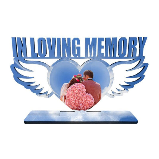 Sublimation Heart In Loving Memory Photo Frame