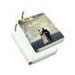Two A4 sublimation journals, one blank white and one printed with a wedding couple photo