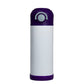 White and purple sublimation kids water bottle