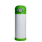 White and green sublimation kids water bottle