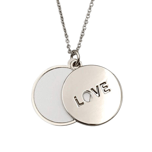 Sublimation Love Necklace