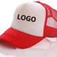 White and red sublimation mesh trucker hat
