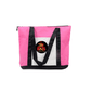 Pink and white sublimation mommy bag with black straps and P&S Blanks logo