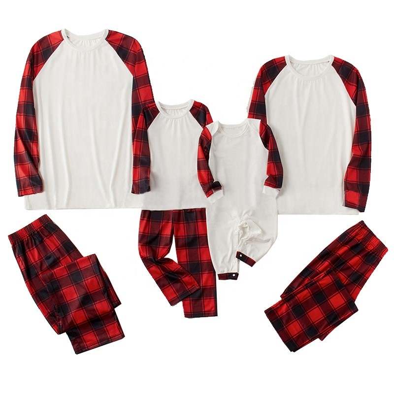 Sublimation Plaid  Pajamas