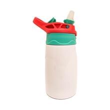 12 oz sublimation sippy cup blank with GREEN handles