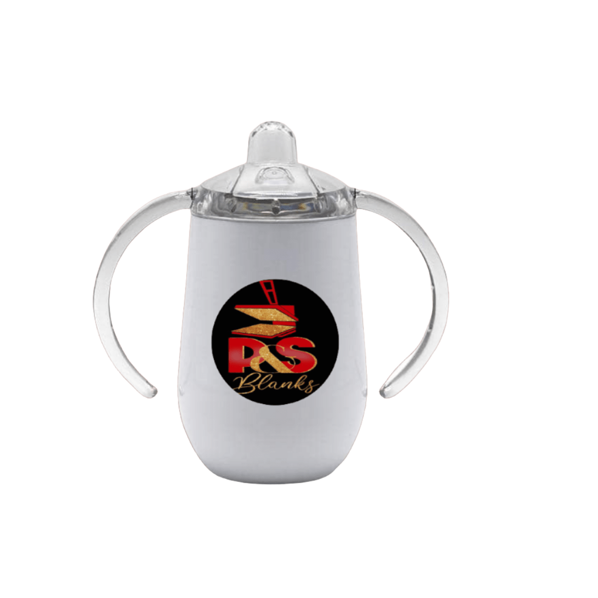 9 oz sublimation sippy cup blank with handles