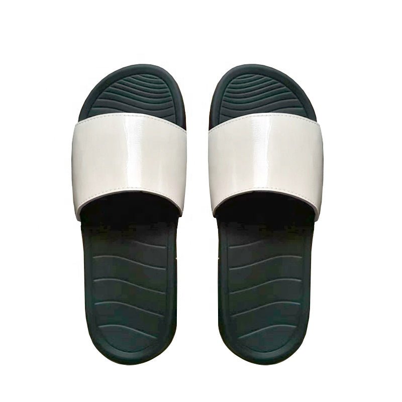 White and black sublimation slide slippers