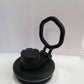 Black water bottle lid with loop handle