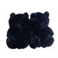 Black teddy bear slippers